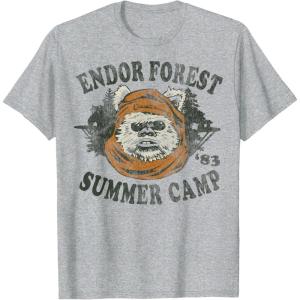 image:imageStar Wars Endor Summer Camp 83 Head Shot Portrait TShirtHeather Grey