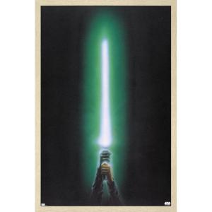 image:imageStar Wars Original Trilogy  Green Lightsaber Wall Poster 34L x 224W Premium Unframed VersionBlonde Framed Version