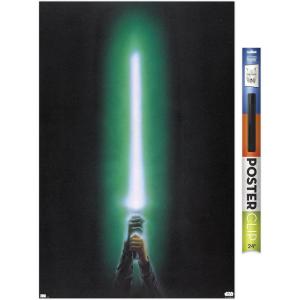 image:imageStar Wars Original Trilogy  Green Lightsaber Wall Poster 34L x 224W Premium Unframed VersionPremium Poster  Clip Bundle
