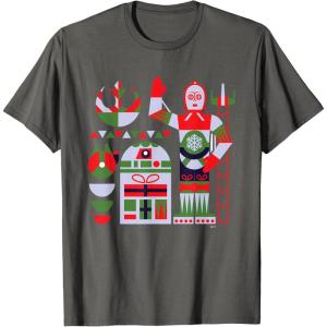 image:imageStar Wars R2D2 and C3PO Nordic Print Christmas Holiday TShirtAsphalt Grey