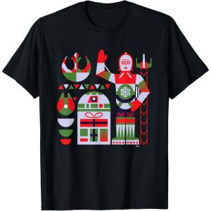 image:imageStar Wars R2D2 and C3PO Nordic Print Christmas Holiday TShirtBlack