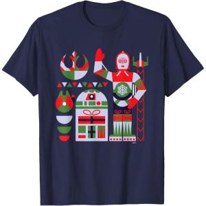 image:imageStar Wars R2D2 and C3PO Nordic Print Christmas Holiday TShirtNavy Blue