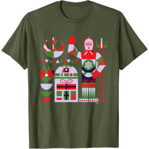 image:imageStar Wars R2D2 and C3PO Nordic Print Christmas Holiday TShirtOlive Green