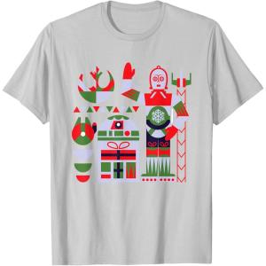 image:imageStar Wars R2D2 and C3PO Nordic Print Christmas Holiday TShirtSilver Grey