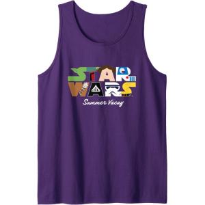 image:imageStar Wars Summer Vacay Epic Characters Group Shot Chest Logo Tank TopPurple