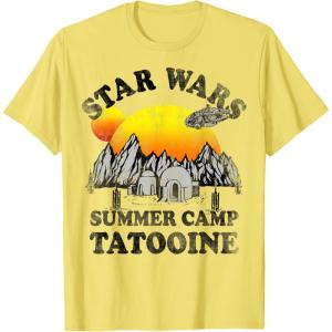 image:imageStar Wars Tatooine Summer Camp Igloo Sunrise Retro TShirt TShirtLemon Yellow