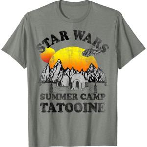 image:imageStar Wars Tatooine Summer Camp Igloo Sunrise Retro TShirt TShirtOlive Heather