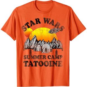image:imageStar Wars Tatooine Summer Camp Igloo Sunrise Retro TShirt TShirtOrange
