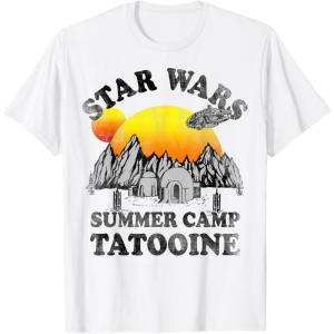 image:imageStar Wars Tatooine Summer Camp Igloo Sunrise Retro TShirt TShirtWhite