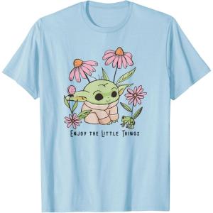 image:imageStar Wars The Mandalorian Grogu Enjoy The Little Things TShirtBaby Blue