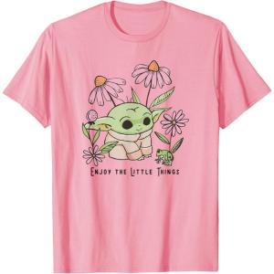 image:imageStar Wars The Mandalorian Grogu Enjoy The Little Things TShirtPink