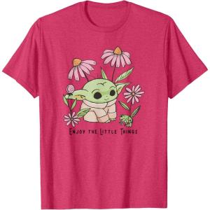 image:imageStar Wars The Mandalorian Grogu Enjoy The Little Things TShirtRed Heather