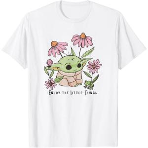 image:imageStar Wars The Mandalorian Grogu Enjoy The Little Things TShirtWhite