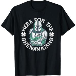 image:imageStar Wars The Mandalorian St Patricks Day Shenanigans TShirtBlack