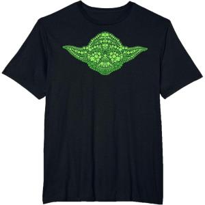 image:imageStar Wars Yoda Clover Face St Patricks Day Graphic TShirt TShirtBlack
