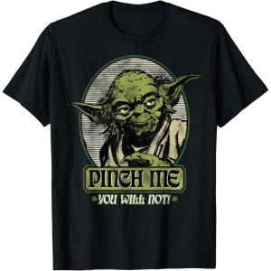 image:imageStar Wars Yoda Pinch Me Not St Patricks Graphic TShirt TShirtBlack