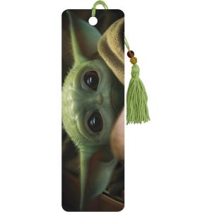 image:imageTrends International Multicolor Fabric Bookmark  Star Wars Mandalorian  The Child  Eyes