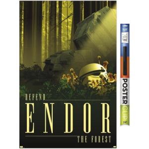 image:imageTrends International Star Wars Endor  See the Forest by Russell Walks Wall Poster 22375 x 34 Premium Unframed VersionPremium Poster  Clip Bundle