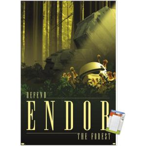 image:imageTrends International Star Wars Endor  See the Forest by Russell Walks Wall Poster 22375 x 34 Premium Unframed VersionPremium Poster  Mount Bundle