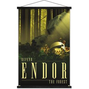 image:imageTrends International Star Wars Endor  See the Forest by Russell Walks Wall Poster 22375 x 34 Premium Unframed VersionPremium Print and Black Hanger Bundle