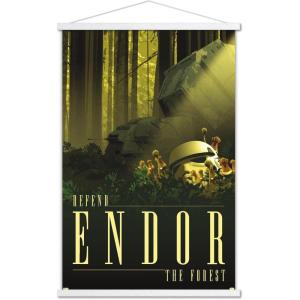 image:imageTrends International Star Wars Endor  See the Forest by Russell Walks Wall Poster 22375 x 34 Premium Unframed VersionPremium Print and White Hanger Bundle