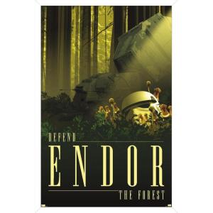image:imageTrends International Star Wars Endor  See the Forest by Russell Walks Wall Poster 22375 x 34 Premium Unframed VersionWhite Framed Version