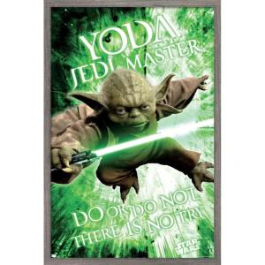 image:imageTrends International Star Wars Saga  Yoda Wall Poster 22375 x 34 Premium Unframed VersionBarnwood Framed Version