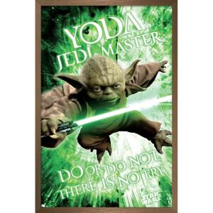 image:imageTrends International Star Wars Saga  Yoda Wall Poster 22375 x 34 Premium Unframed VersionBronze Framed Version