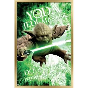 image:imageTrends International Star Wars Saga  Yoda Wall Poster 22375 x 34 Premium Unframed VersionGold Framed Version