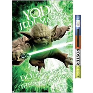 image:imageTrends International Star Wars Saga  Yoda Wall Poster 22375 x 34 Premium Unframed VersionPremium Poster  Clip Bundle