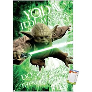 image:imageTrends International Star Wars Saga  Yoda Wall Poster 22375 x 34 Premium Unframed VersionPremium Poster  Mount Bundle