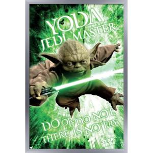 image:imageTrends International Star Wars Saga  Yoda Wall Poster 22375 x 34 Premium Unframed VersionSilver Framed Version