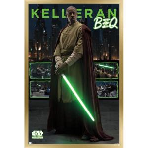 image:imageTrends International Star Wars The Mandalorian Season 3  Kelleran Beq Wall Poster 34L x 224W Premium Unframed VersionGold Framed Version