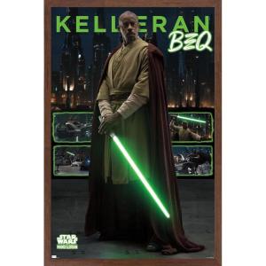 image:imageTrends International Star Wars The Mandalorian Season 3  Kelleran Beq Wall Poster 34L x 224W Premium Unframed VersionMahogany Framed Version