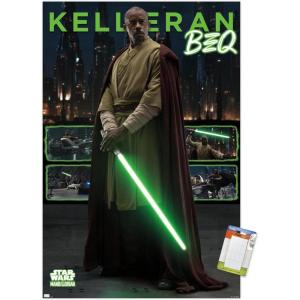 image:imageTrends International Star Wars The Mandalorian Season 3  Kelleran Beq Wall Poster 34L x 224W Premium Unframed VersionPremium Poster  Mount Bundle