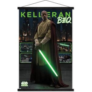 image:imageTrends International Star Wars The Mandalorian Season 3  Kelleran Beq Wall Poster 34L x 224W Premium Unframed VersionPremium Print and Black Hanger Bundle