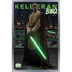 image:imageTrends International Star Wars The Mandalorian Season 3  Kelleran Beq Wall Poster 34L x 224W Premium Unframed VersionSilver Framed Version