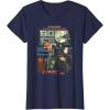 image:imageStar Wars The Book Of Boba Fett Fennec Shand Sunrise Logo TShirtNavy Blue