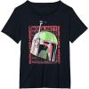 image:imageStar Wars The Book Of Boba Fett Helmet Text Stack TShirtBlack