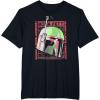 image:imageStar Wars The Book Of Boba Fett Helmet Text Stack TShirtBlack