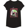 image:imageStar Wars The Book Of Boba Fett Helmet Text Stack TShirtBlack