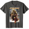 image:imageStar Wars The Book Of Boba Fett Photo Real Poster TShirtAsphalt Grey