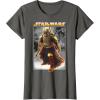 image:imageStar Wars The Book Of Boba Fett Photo Real Poster TShirtAsphalt Grey