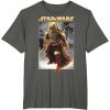 image:imageStar Wars The Book Of Boba Fett Photo Real Poster TShirtAsphalt Grey