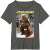 image:imageStar Wars The Book Of Boba Fett Photo Real Poster TShirtAsphalt Grey