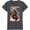 image:imageStar Wars The Book Of Boba Fett Photo Real Poster TShirtDark Heather Grey