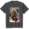 image:imageStar Wars The Book Of Boba Fett Photo Real Poster TShirtDark Heather Grey