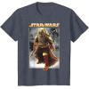 image:imageStar Wars The Book Of Boba Fett Photo Real Poster TShirtHeather Blue