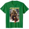 image:imageStar Wars The Book Of Boba Fett Photo Real Poster TShirtKelly Green