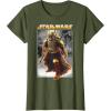 image:imageStar Wars The Book Of Boba Fett Photo Real Poster TShirtOlive Green